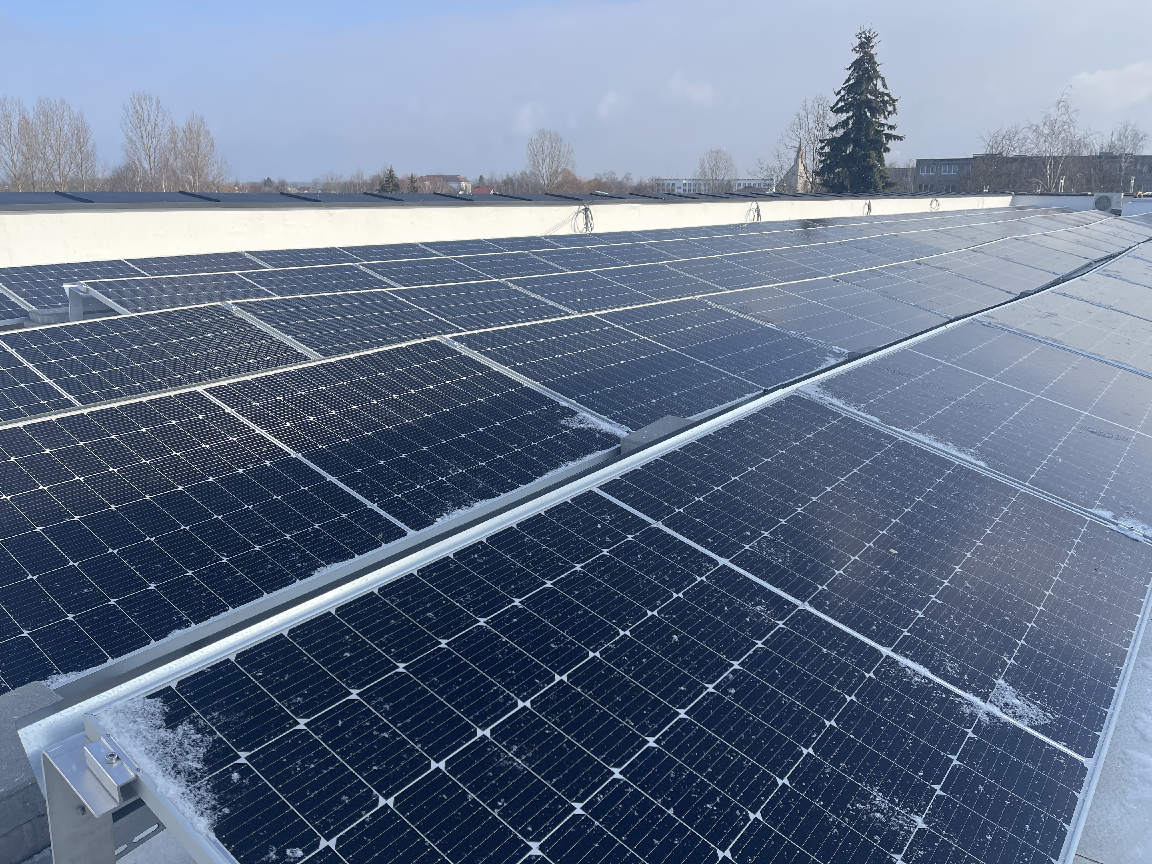 Solar panel installation project - Industrycore. 